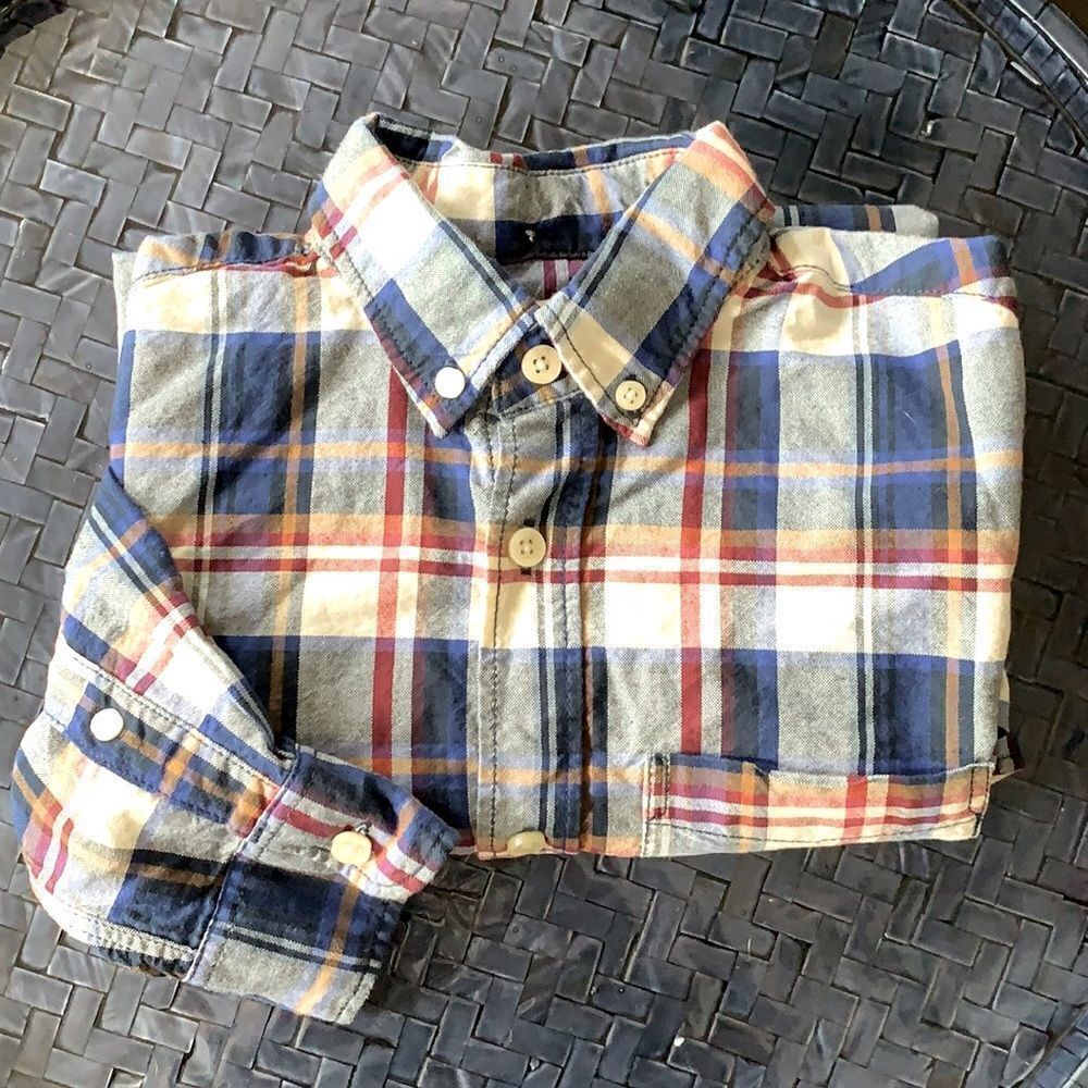 Boys Plaid Button Down Shirt